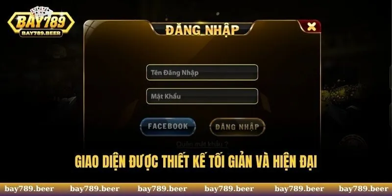 Giao diện được thiết kế tối giản và hiện đại