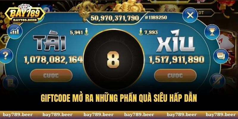 Giftcode mở ra những phần quà siêu hấp dẫn